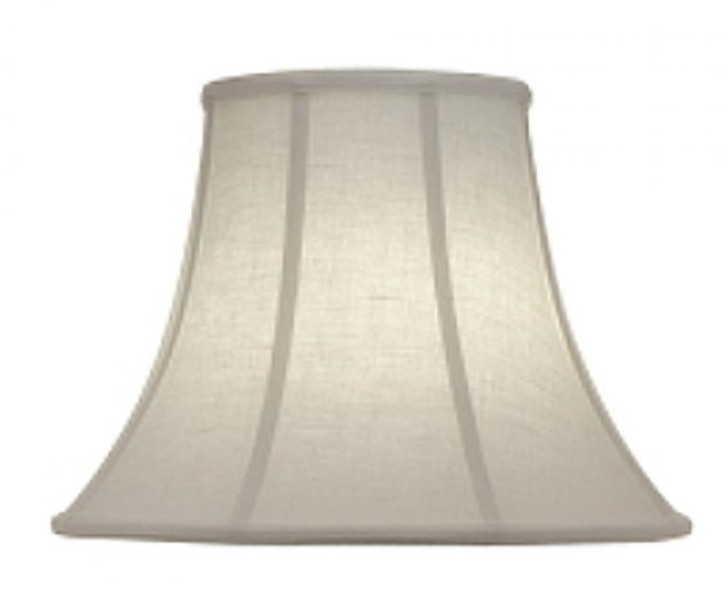 Replacement Lampshade, Softback Bell, Cream Aberdeen, Brass Top Ring, 8" Top x 15" Bottom x 11" Height (ST140 YV0J07RX88)