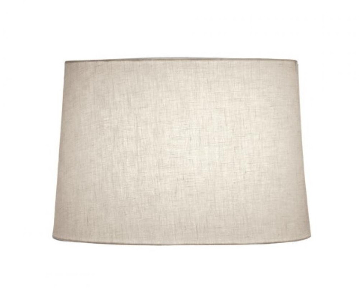 Replacement Lampshade, Hardback Drum, Cream Aberdeen, Nickel Top Ring, 16" Top x 18" Bottom x 13" Height (ST148 YV0J07RX8H)