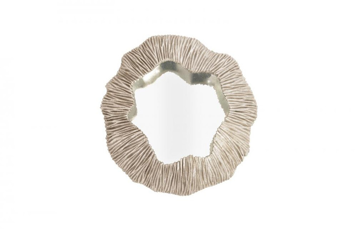 Fungia Mirror, Silver Leaf, 12"W (PH67775 YV0J07T81C)