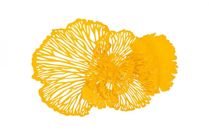 Flower Wall Art, Medium, Yellow, 43"W (TH83078 YV0J07T72Q)
