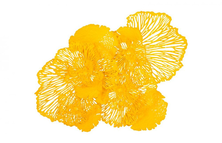 Flower Wall Art, Large, Yellow, 63"W (TH83079 YV0J07T72R)
