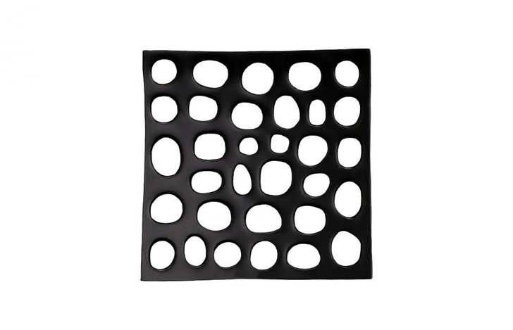 Polka Dot Wall Tile, Black, 14"W (ID112735 YV0J07W3UV)