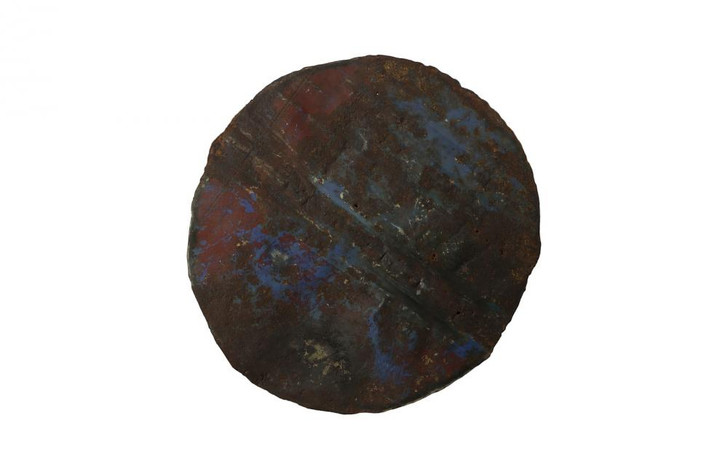 Reclaimed Oil Drum Wall Disc, Black Rust, 22"W (TH58367 YV0J07W3VM)