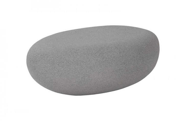 River Stone Coffee Table, Small, Dark Granite, 42"W (PH103551 YV0J07W4RG)
