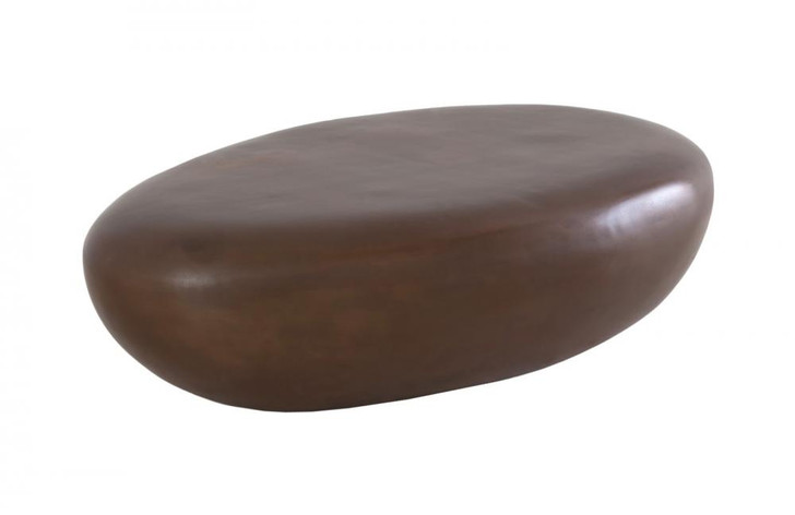 River Stone Coffee Table, Large, Bronze, 54"W (PH58491 YV0J07W4RJ)