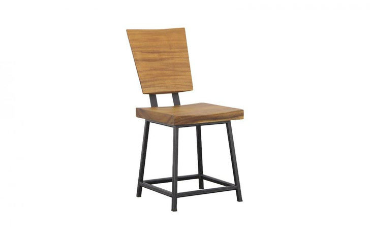 Smoothed Dining Chair, Chamcha, Black Frame, 33"H (TH109883 YV0J07W5T9)