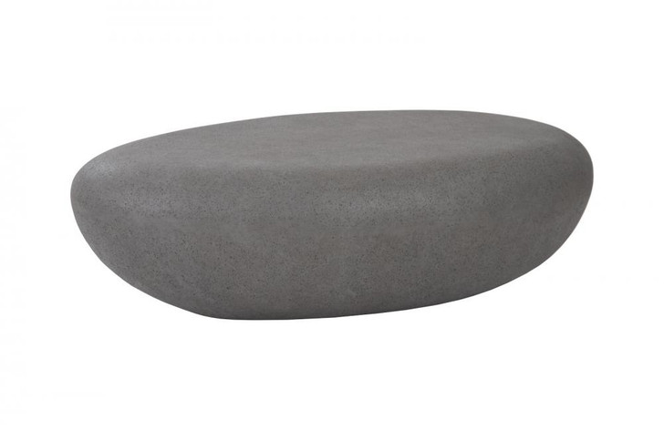 River Stone Coffee Table, Large, Charcoal Gray, 54"W (PH104195 YV0J07W4RL)