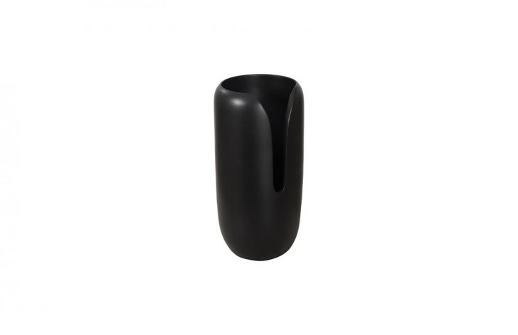 Interval Wood Vase, Small, Black, 12"H (TH107162 YV0J07T90L)