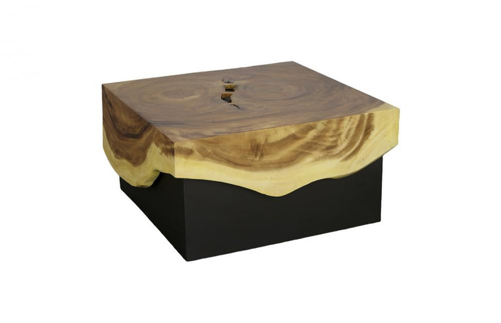 Overflow Coffee Table, Natural Top, Black Base, 33"W (TH110323 YV0J07TC0F)