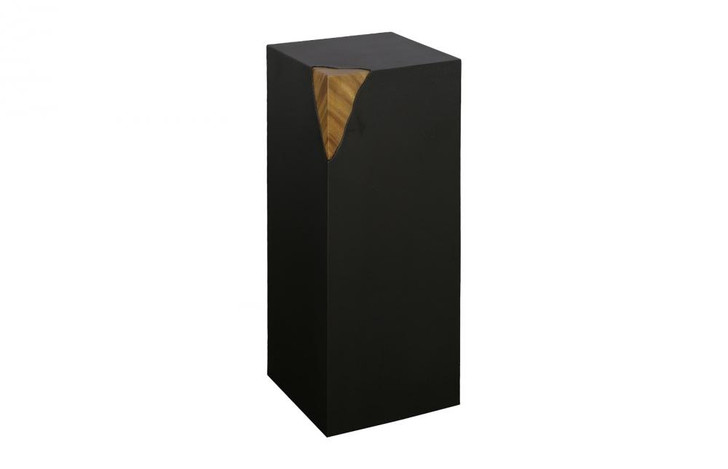 Cornered Pedestal, Black, Chamcha, 12"W (TH110315 YV0J07T61P)