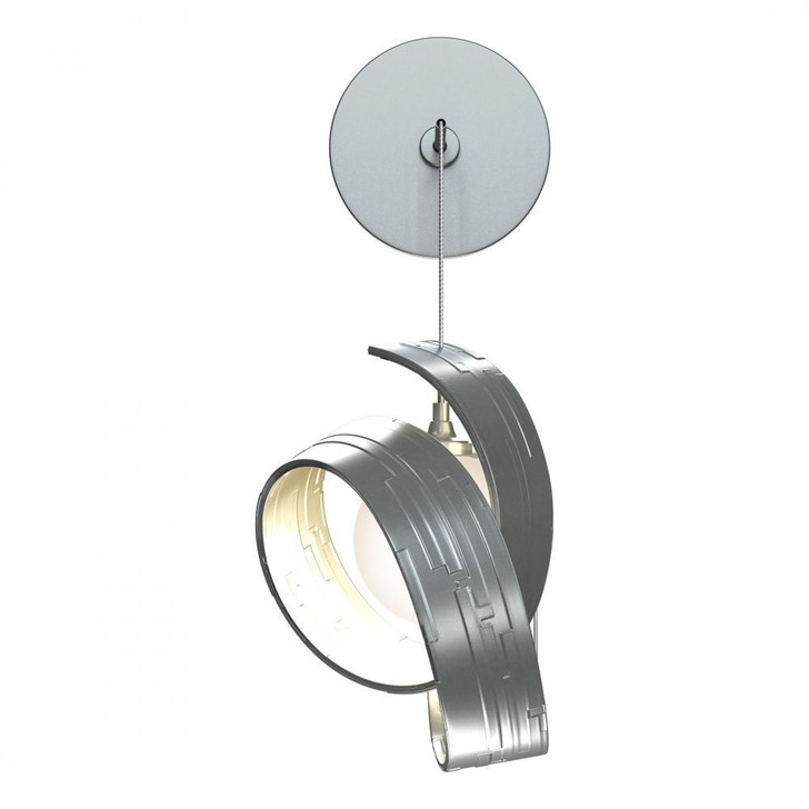 Hubbardton Forge Riza Wall Sconce, 1-Lights, Vintage Platinum, Opal Glass, 10.7"D (201353-SKT-82-GG0711 5ZD04M) 