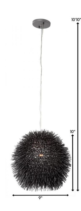 Varaluz Urchin Mini Pendant - Black 