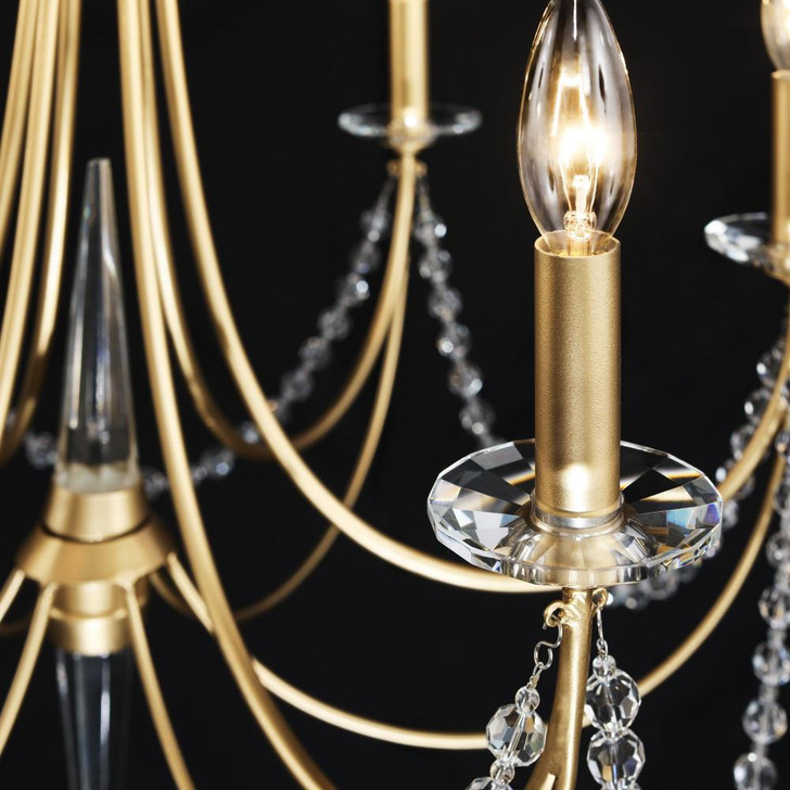 Varaluz Brentwood 6 Light Chandelier - Gold 