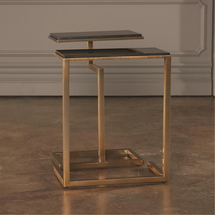 Global Views Set of 2-C Brass Nesting Tables 