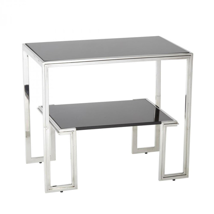 Global Views One-Up Table Stainless Steel 