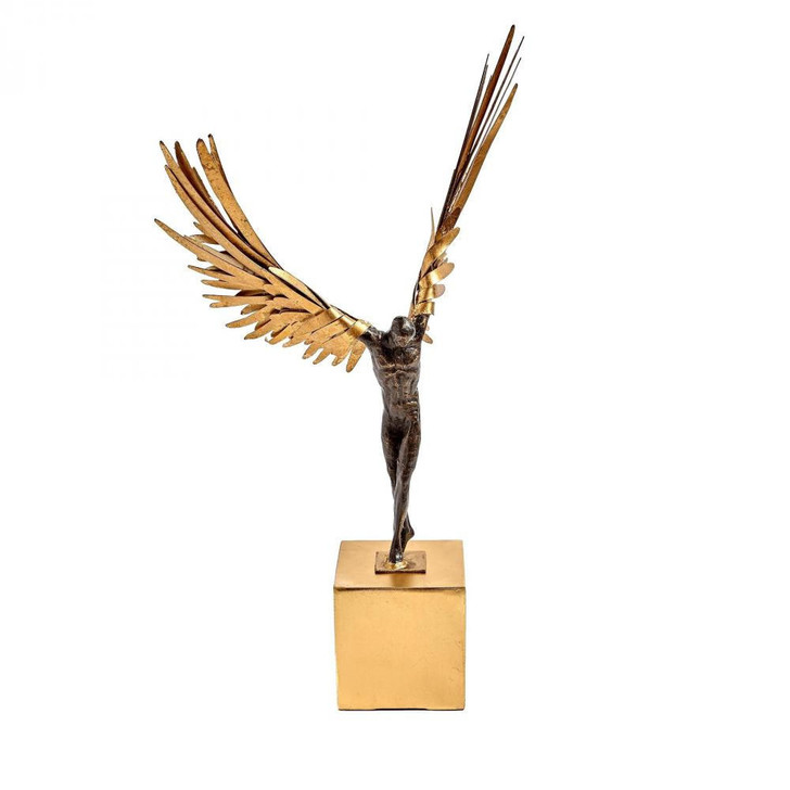 Global Views Avian Man Gold Leaf Sculpture 