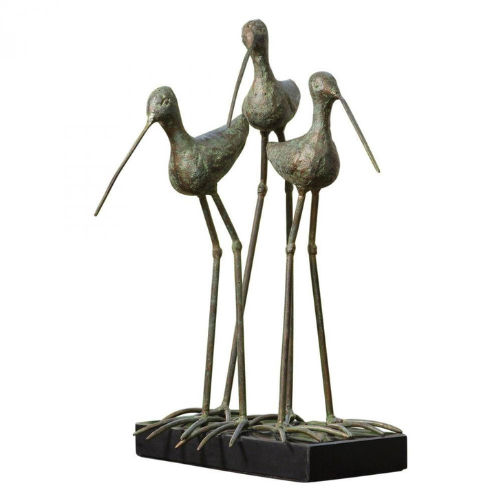 Global Views Sandhill Cranes Verdi Sculpture 