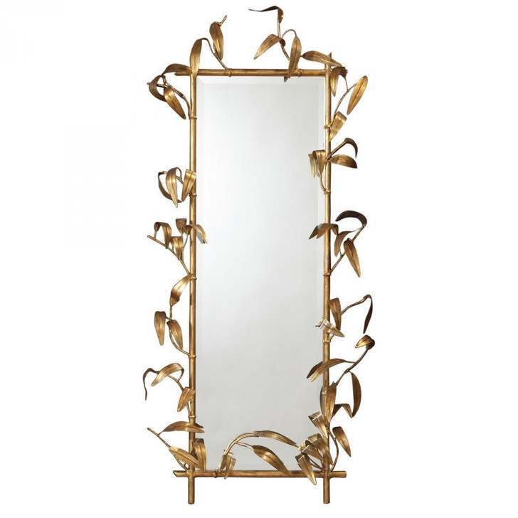 Global Views Bamboo Antique Gold Mirror 