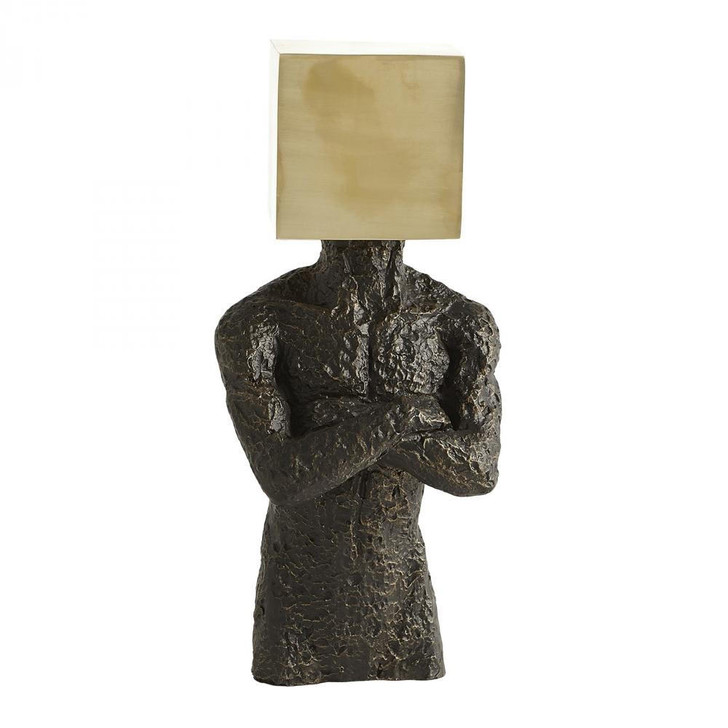 Global Views Cube Hero Bronze Sculpture 