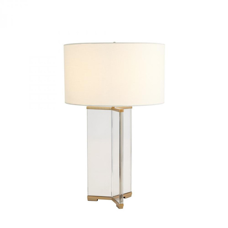 Global Views Y Antique Brass Table Lamp 