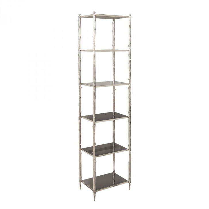 Global Views Arbor Nickle & Black Granite Etagere 