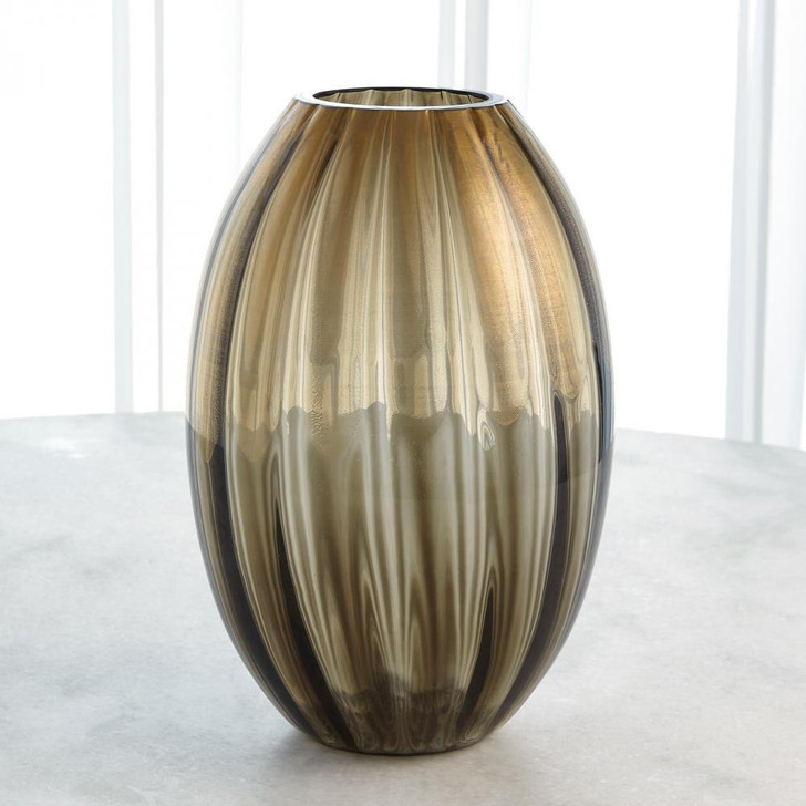 Global Views Balloon Large Bronze Vase 
