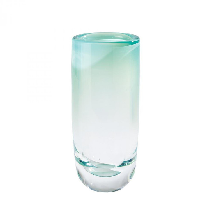 Global Views Bubble Cylinder Large Wintergreen Vase 