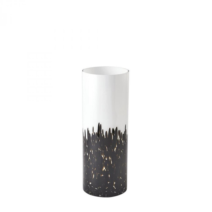 Global Views Confetti Small Black/White Vase 