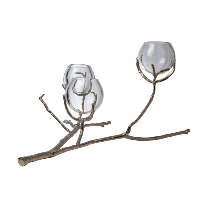 Global Views Twig 3 Nickel Vase Holder 