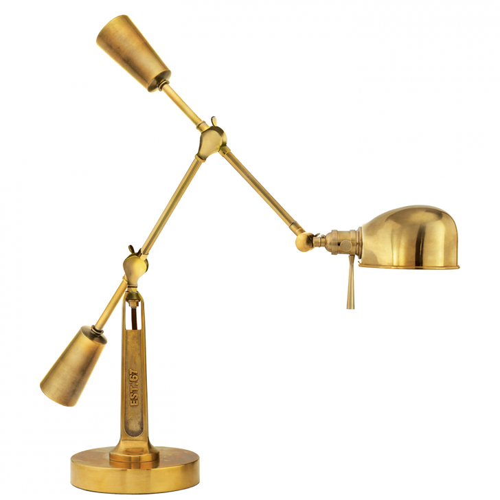 Ralph Lauren RL Natural Brass '67 Boom Arm Desk Lamp 