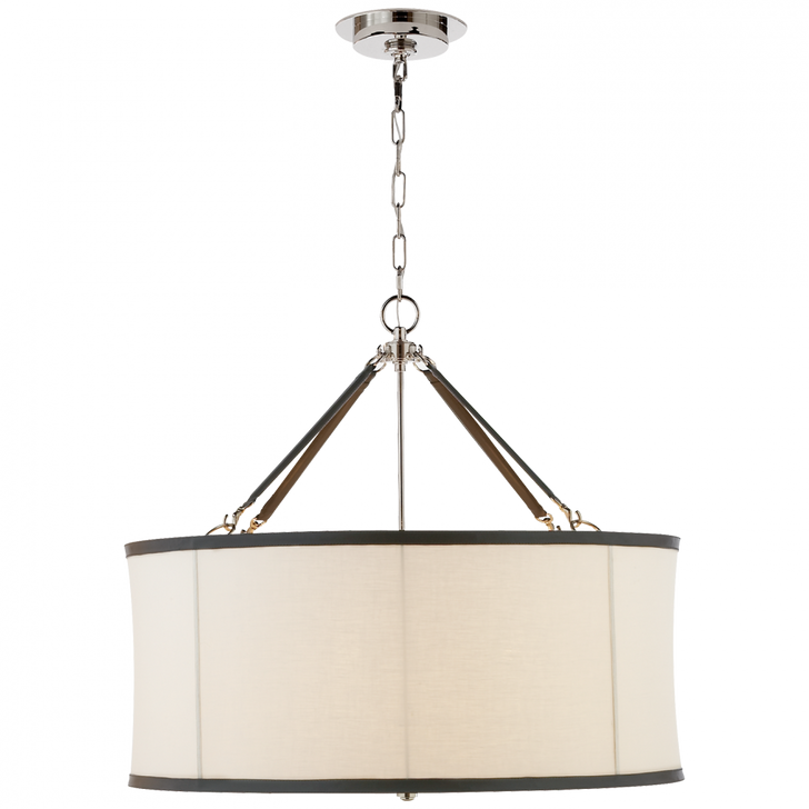 Ralph Lauren Broomfield Polished Nickel Large Hanging Shade 