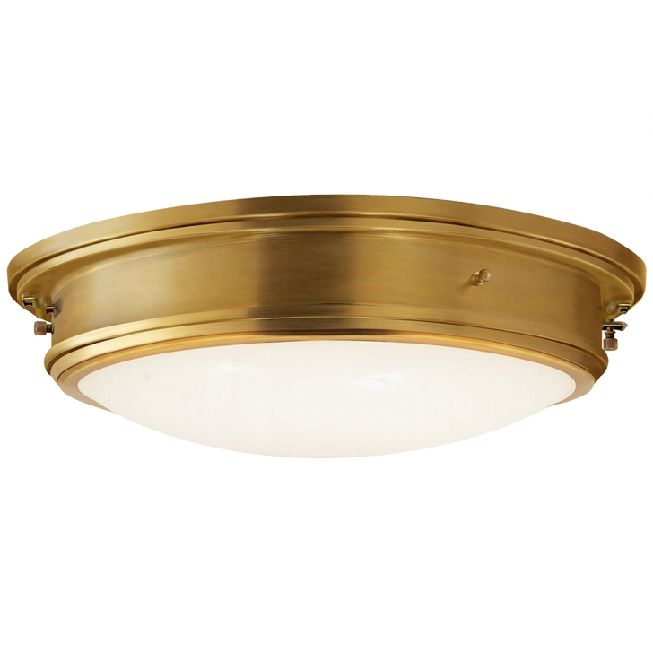 Ralph Lauren Marine Natural Brass Porthole Large Flush Mount 