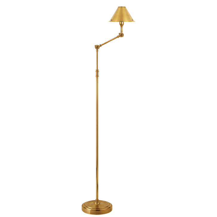 Ralph Lauren Anette Natural Brass Floor Lamp 