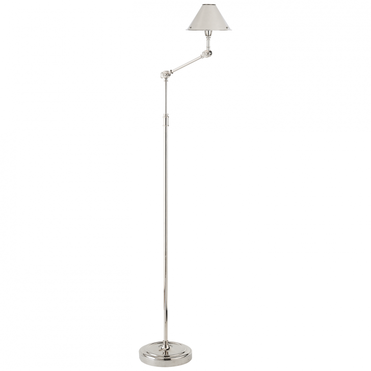 Ralph Lauren Anette Polished Nickel Floor Lamp 