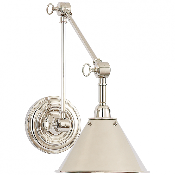 Ralph Lauren Anette Polished Nickel Library Light 