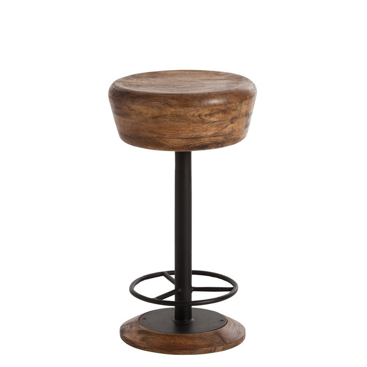 Caymus Counter Stool, Natural Wood, Round, 24"H (6120 3CJM9)