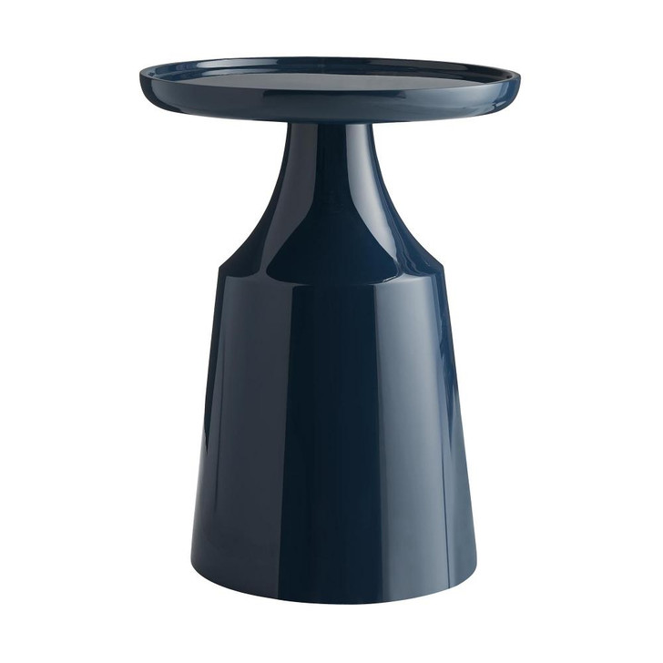 Turin Side Table, Navy Lacquer, Fiberglass, Round, 18"Dia (5032 3JK1H)