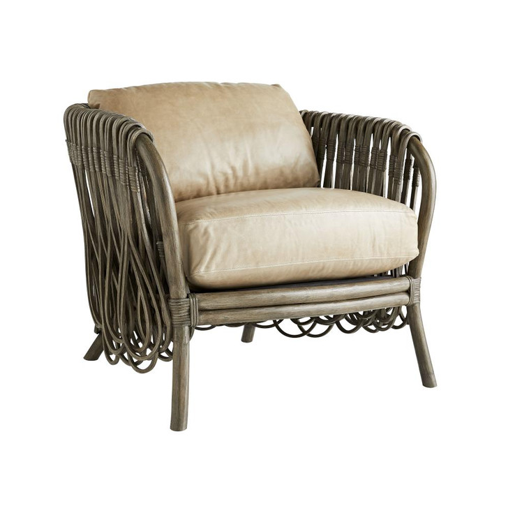 Strata Lounge Chair, Gray Wash, Rattan, 30"H (5594 3JRXM)