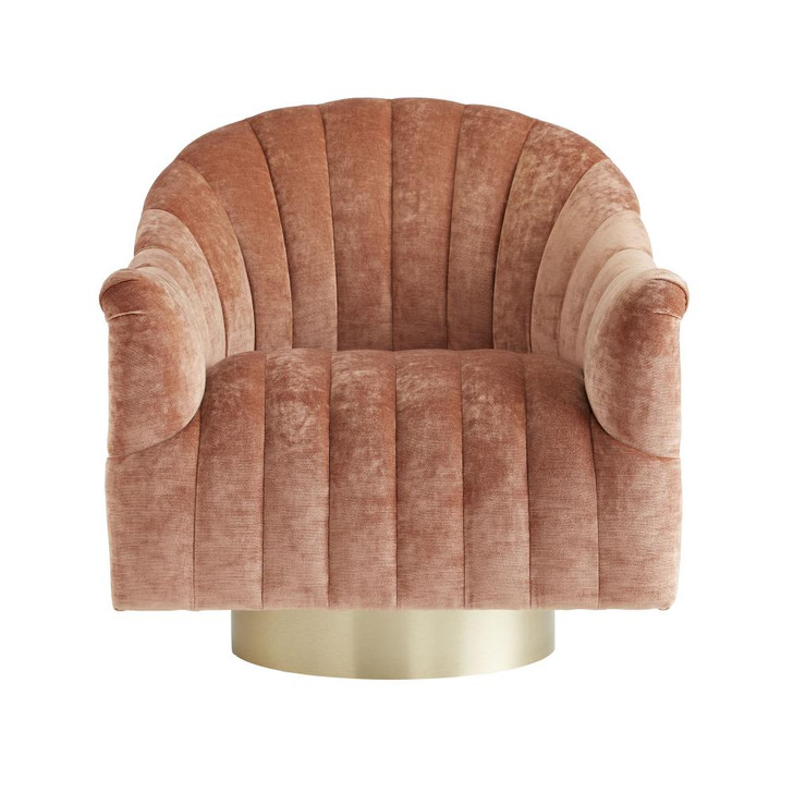 Springsteen Chair, Dusty Rose Velvet, 32.5"H (8138 3JTUJ)