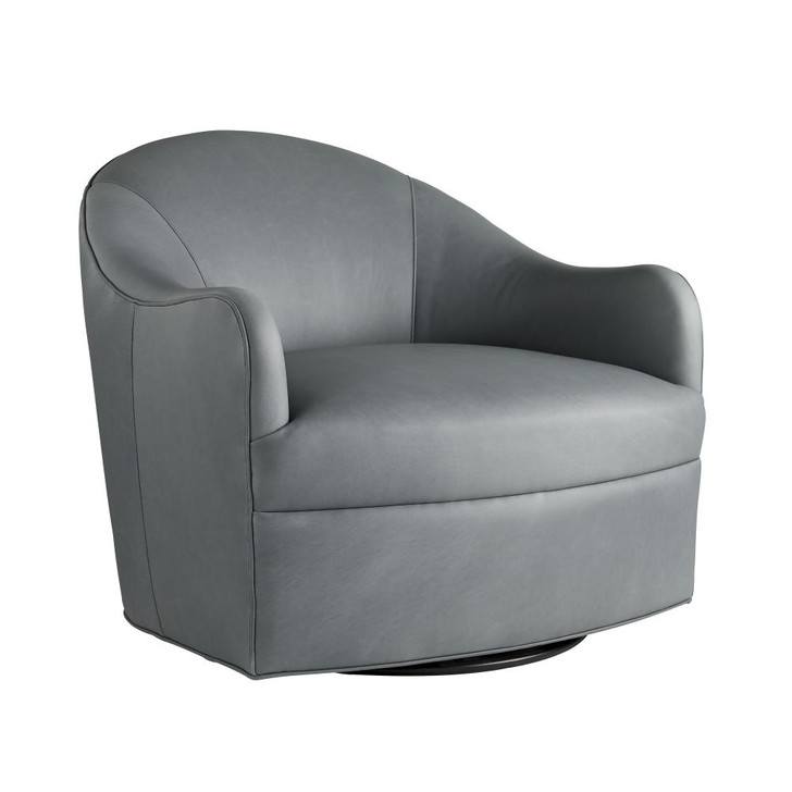 Delfino Chair, Anchor Grey Leather, 30.5"H (8142 3JTUN)