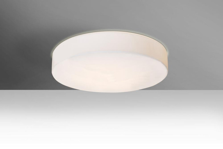 Pride 17 Flush Mount, 1-Light, LED, White, Opal Matte Glass, 17"W (PRIDE1707C-LED 30F99E)