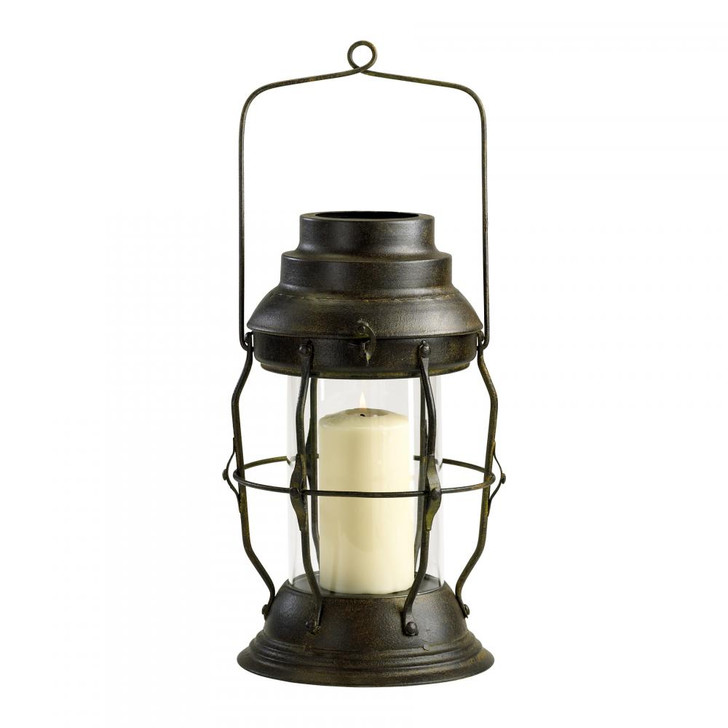 Willow Lantern, Rustic, Iron and Glass, 19"H (04290 1A79U)