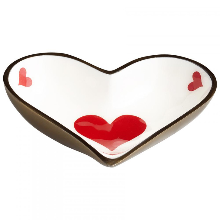 Heart Tray, Bronze, Aluminum, 5.75"W (07038 M6G9L)