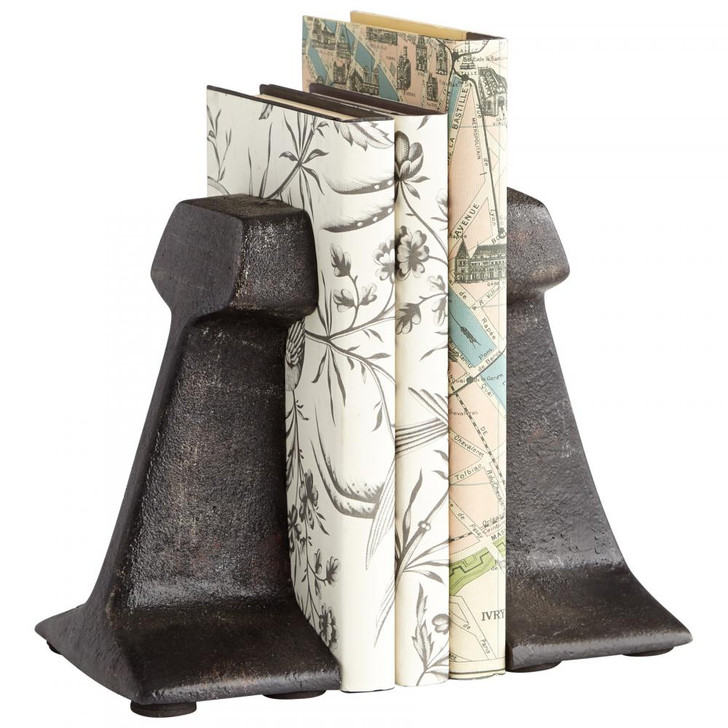 Smithy Bookends, Zinc, Iron, 7"H (7230 M6FAT)