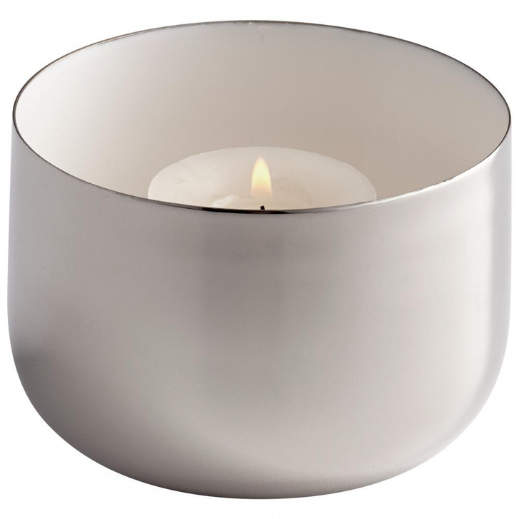 Cup O' Candle, Nickel, Brass, 3.75"W (8101 M6P3V)