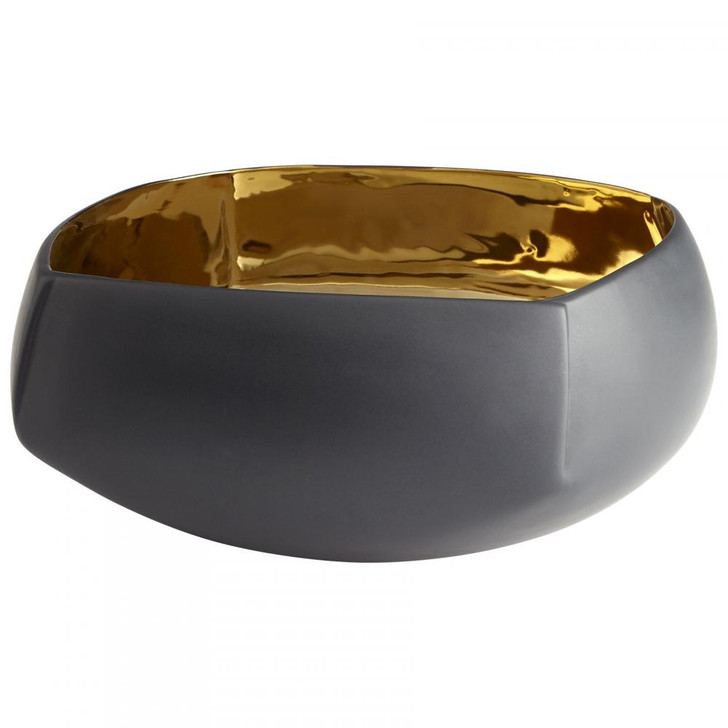 Large Nestle Vessel Bowl, Gold, Ceramic, 11.25"W (08488 M9JW5)