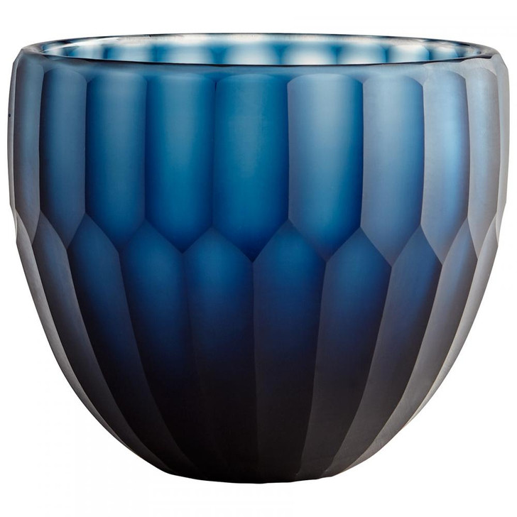 Small Tulip Bowl, Blue, Glass, 5.5"H (08632 M6P2D)