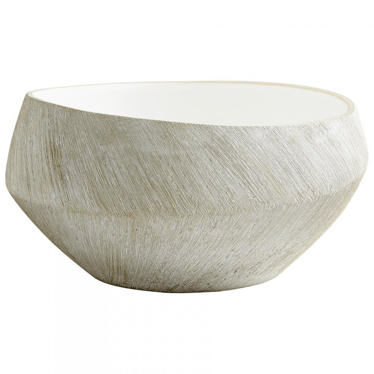 Large Selena Basin Bowl, Natural Stone, Ceramic, 6.25"H (8741 MDHL9)