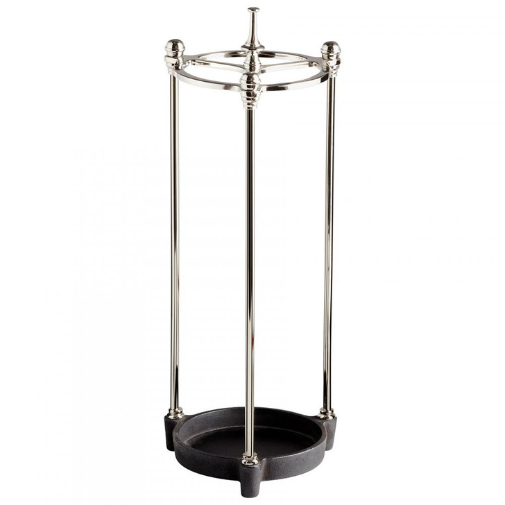 Stow Away Umbrella Stand, Nickel, Aluminum, Iron, 30.25"H (8975 M9JXR)