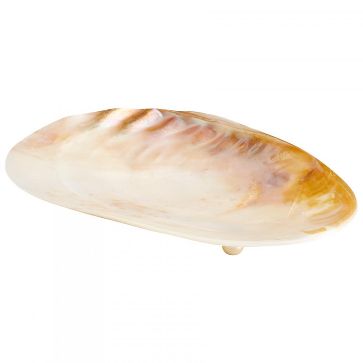 Small Abalone Tray, White, Shell, 6"L (9834 MDKLL)